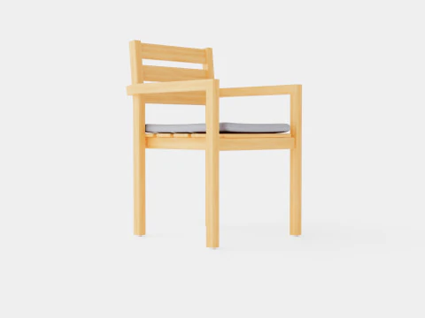 Cadeira empilh&aacute;vel Medford Modelo 3D