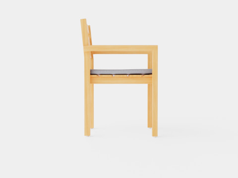 Medford stacking chair 3D-Modell