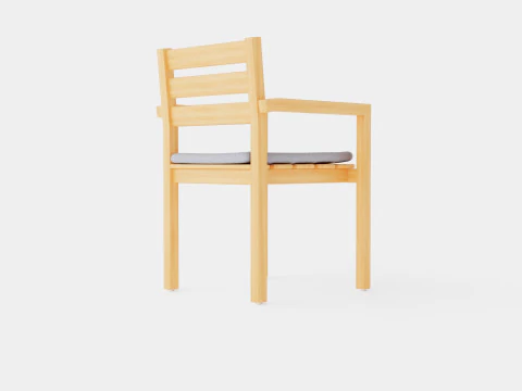 Medford stacking chair 3D Model