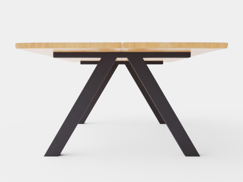 Long Island dining table 3D Model