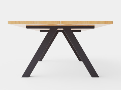 Long Island dining table 3D Model