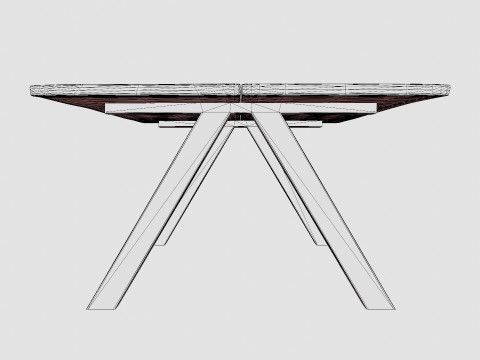 Long Island dining table 3D Model