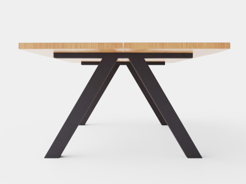 Long Island dining table 3D मॉडल