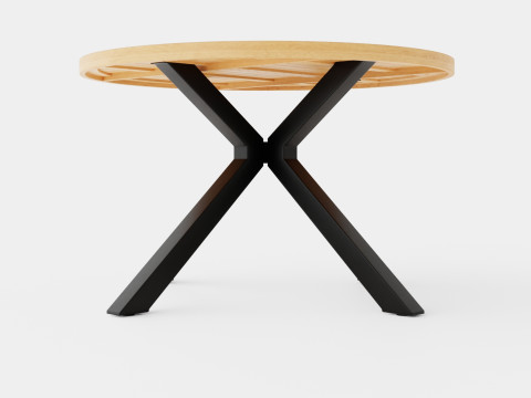 Long Island dining table 3D Model