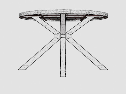 Long Island dining table 3D Model