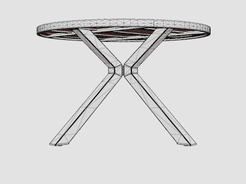 Long Island dining table 3D Model