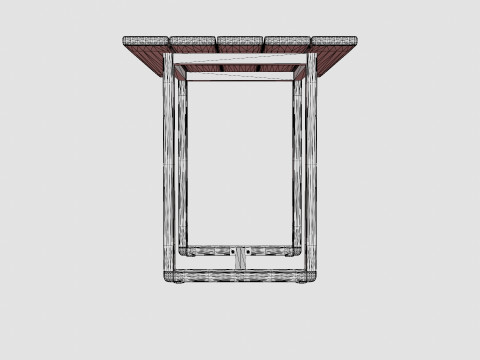 Long Island bar table Modelo 3D
