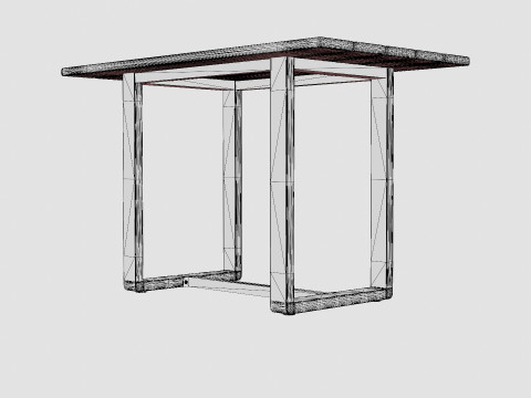 Long Island bar table Modelo 3D