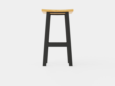 Long Island bar stool 3D 모델