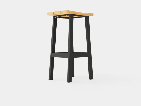 Long Island bar stool 3D Model