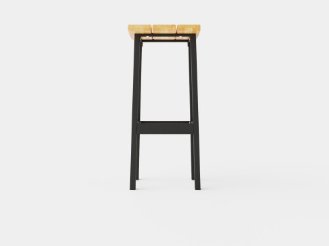 Long Island bar stool 3D 모델