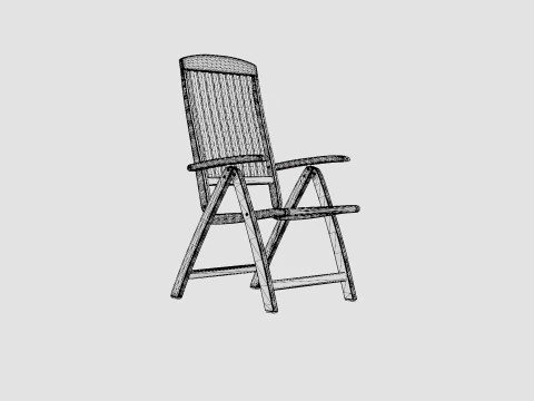 Boston reclining chair 3D Model