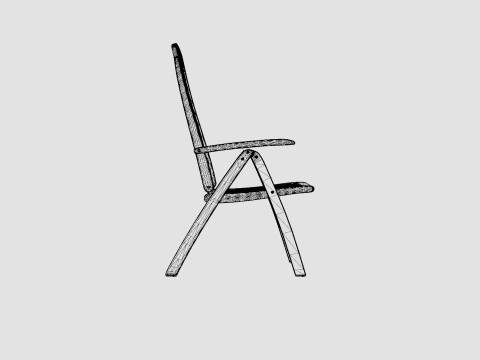Boston reclining chair 3D Модель