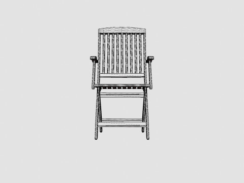 Boston folding chair Modelo 3D