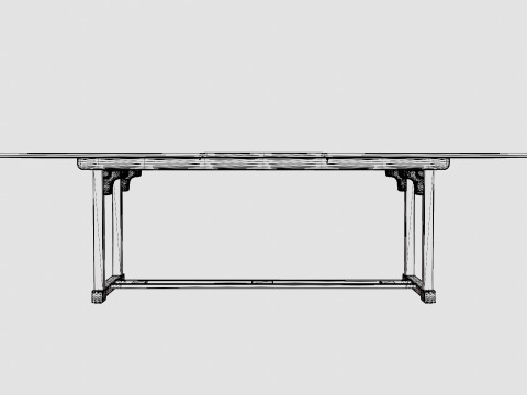 Medford dining table 3D Модель