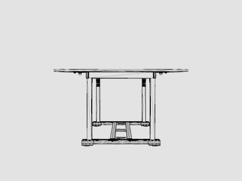 Medford dining table 3D Модель