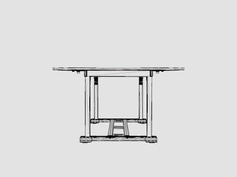 St&oacute;ł do jadalni Medford Model 3D