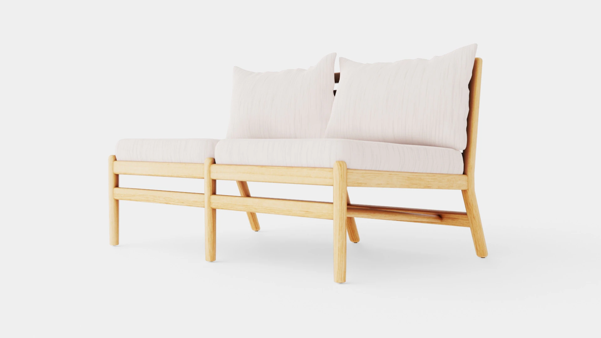 Hampton 2-seater module 3D Model .c4d .max .obj .3ds .fbx .stl .blend 