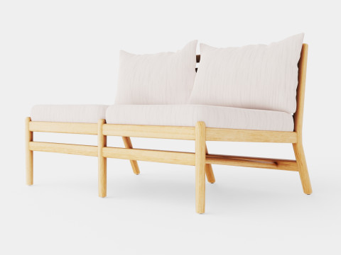 Hampton 2-seater module Modelo 3D