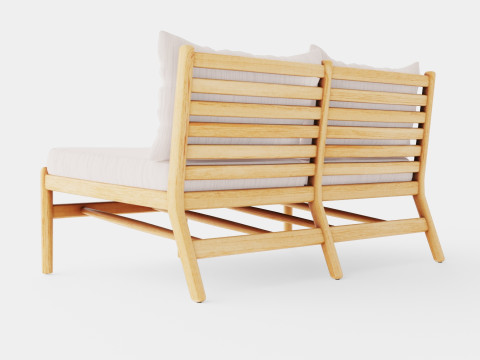 Hampton 2-seater module Modelo 3D