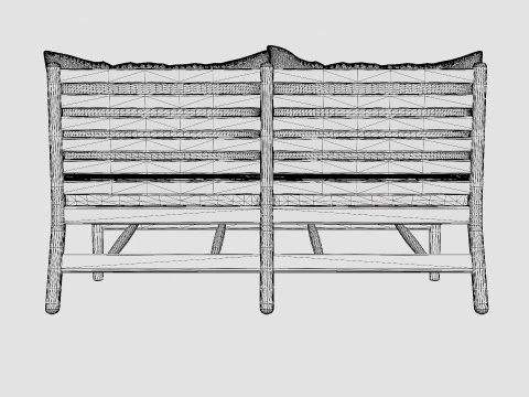 Hampton 2-seater module 3D Model