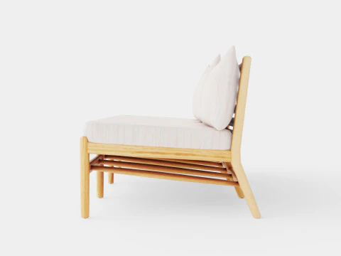 Hampton 3-seater module 3D Model
