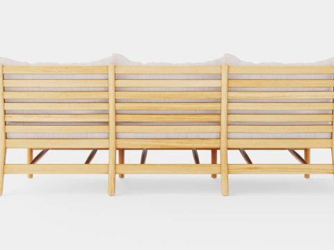 Hampton 3-seater module 3D Model