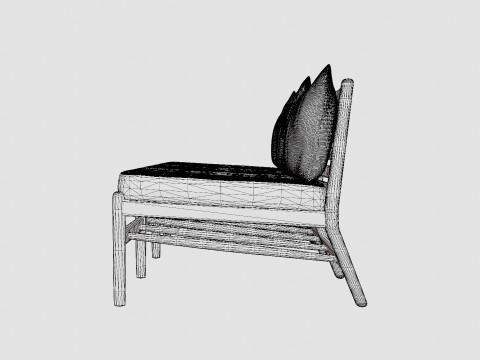 Hampton 3-seater module Model 3D
