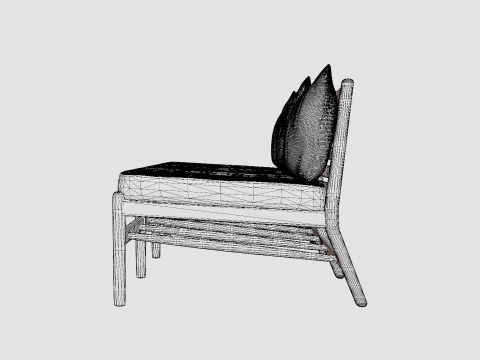 Hampton 3-seater module 3D Model
