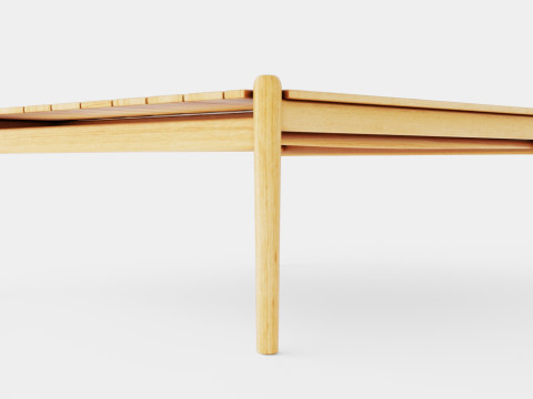Hampton coffee table Model 3D