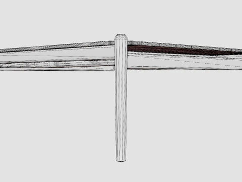 Hampton coffee table 3D Model