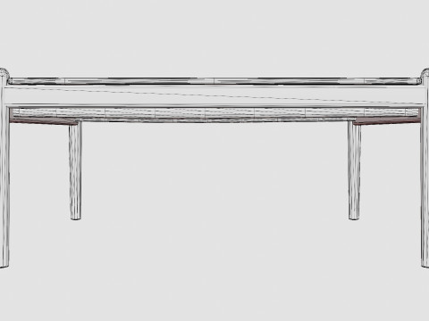 Hampton coffee table Model 3D