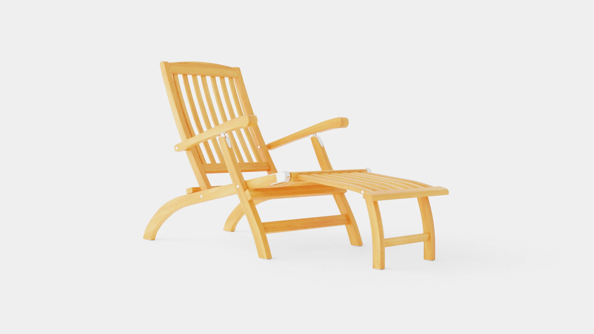 Hampton deck chair 3D Model .c4d .max .obj .3ds .fbx .stl .blend 
