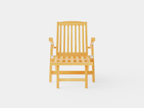 Hampton deck chair 3D Model
