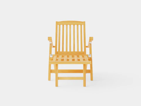 Hampton deck chair 3D Model