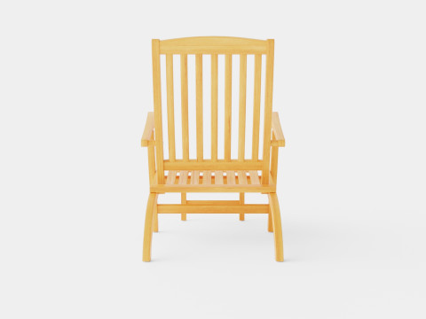 Hampton deck chair 3D Model