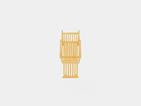 Hampton deck chair 3D Model