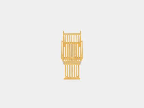 Hampton deck chair 3D Model