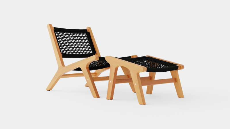 Bayport deck chair 3D 模型 .c4d .max .obj .3ds .fbx .stl .blend 