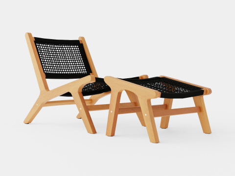 Bayport deck chair Model 3D
