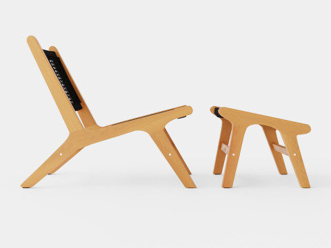 Bayport deck chair 3D 模型