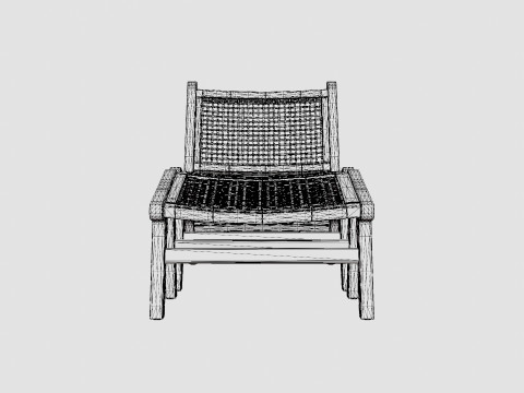 Bayport deck chair 3D 模型