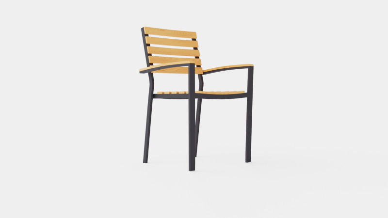 Bay stacking chair 3D 모델 .c4d .max .obj .3ds .fbx .stl .blend 