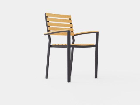 Bay stacking chair Modelo 3D