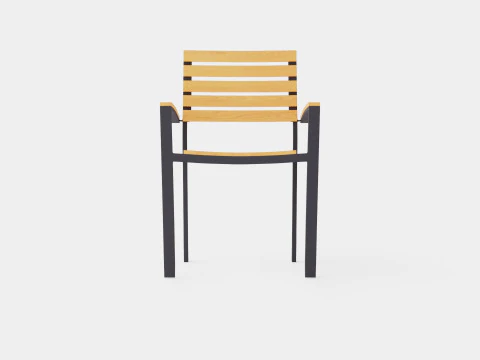 Bay stacking chair 3D Model