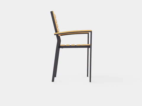 Bay stacking chair 3D Model