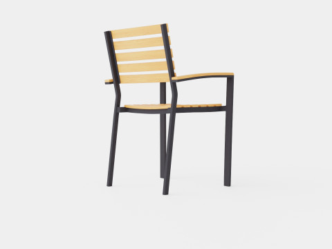 Bay stacking chair 3D 모델