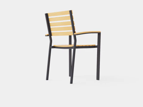 Bay stacking chair 3D Model