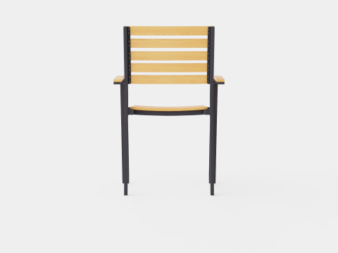 Bay stacking chair 3D 모델