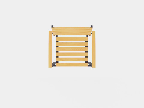 Bay stacking chair 3D 모델